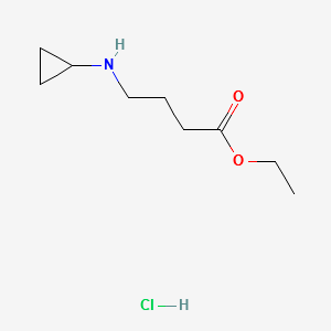 ethyl 4-(cyclopropylaMino)butanoate HCl structure, CAS 1255099-18-3
