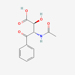 THREO-(2RS)-3-ACETYLAMINO-2-HYDROXY-4-OXO-4-PHENYLBUTYRIC ACID structure, CAS 87081-54-7