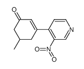 (±)-5-methyl-3-(3-nitropyridin-4-yl)cyclohex-2-enone structure, CAS 1187055-95-3