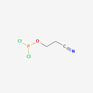 2-CYANOETHYL PHOSPHORODICHLORIDITE structure, CAS 76101-30-9