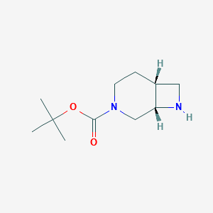 tert-butyl 3,8-diazabicyclo[4.2.0]octane-3-carboxylate structure, CAS 370881-96-2