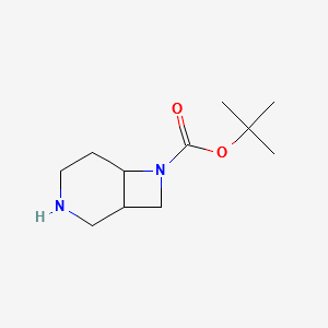 TERT-BUTYL 3,7-DIAZABICYCLO[4.2.0]OCTANE-7-CARBOXYLATE structure, CAS 885271-73-8