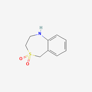 5,6,7,9-Tetrahydro-8-thia-5-aza-benzocycloheptene 8,8-dioxide structure, CAS 1211594-99-8