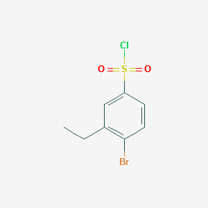 Benzenesulfonyl chloride, 4-bromo-3-ethyl- structure, CAS 1935226-28-0