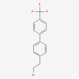 4-(2-Bromoethyl)-4'-(trifluoromethyl)biphenyl structure, CAS 613234-83-6