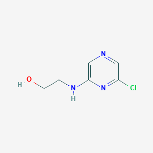2-(6-chloropyrazin-2-ylamino)ethanol structure, CAS 1147998-45-5