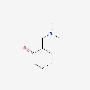 2-[(dimethylamino)methyl]cyclohexan-1-one structure, CAS 15409-60-6