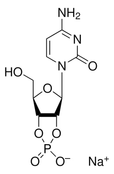 CYCLIC CYTIDYLIC ACID SODIUM SALT structure, CAS 15718-51-1