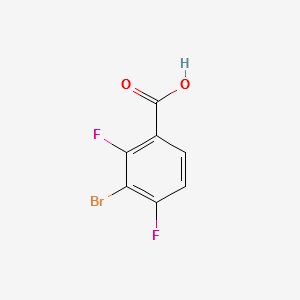 3-Bromo-2,4-difluorobenzoic acid structure, CAS 651026-98-1