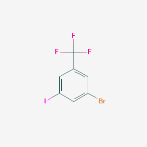 1-BROMO-3-IODO-5-TRIFLUOROMETHYL-BENZENE structure, CAS 481075-59-6