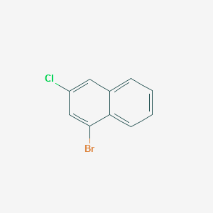 1-Bromo-3-chloronaphthalene structure, CAS 51671-06-8