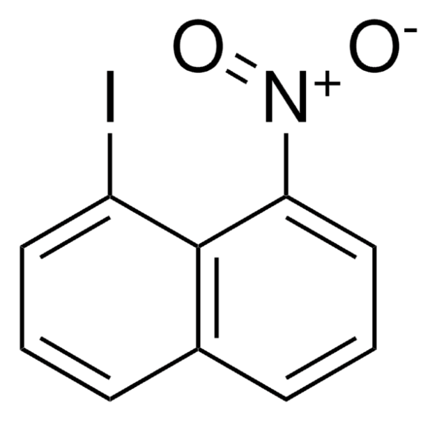 Naphthalene, 1-bromo-8-nitro- structure, CAS 13658-56-5