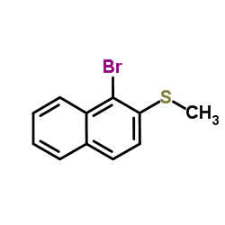 (1-bromonaphthalen-2-yl)(methyl)sulfane structure, CAS 10353-14-7
