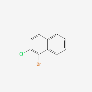 1-Bromo-2-chloronaphthalene structure, CAS 71436-66-3