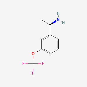 (1R)-1-[3-(TRIFLUOROMETHOXY)PHENYL]ETHYLAMINE structure, CAS 1228542-85-5