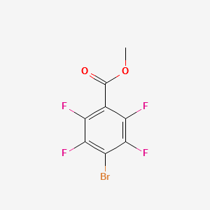Methyl 4-bromo-2,3,5,6-tetrafluorobenzoate structure, CAS 4707-23-7
