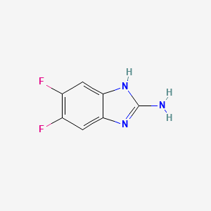 1H-Benzimidazol-2-amine,5,6-difluoro-(9CI) structure, CAS 142356-62-5