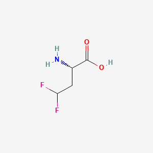 (2S)-2-amino-4,4-difluorobutanoic acid structure, CAS 121960-22-3