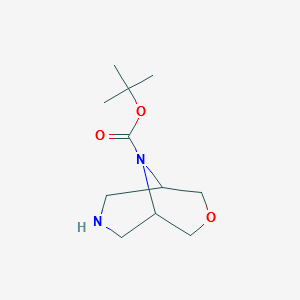 9-Boc-3-oxa-7,9-diazabicyclo[3.3.1]nonane structure, CAS 1251010-45-3
