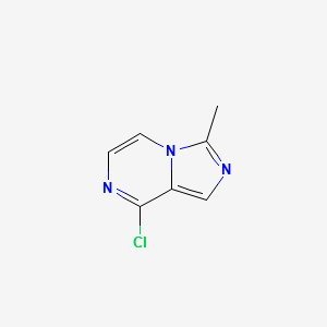 8-CHLORO-3-METHYLIMIDAZO[1,5-A]PYRAZINE structure, CAS 56468-24-7