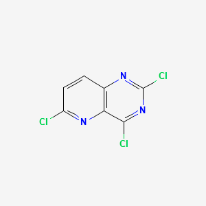 2,4,6-Trichloro-pyrido[3,2-d]pyrimidine structure, CAS 1036738-12-1
