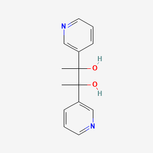 2,3-di-3-pyridylbutane-2,3-diol structure, CAS 4989-59-7