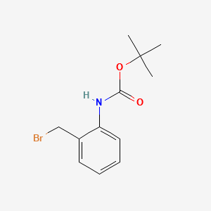 TERT-BUTYL 2-(BROMOMETHYL)PHENYLCARBAMATE structure, CAS 166329-43-7