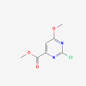 METHYL 2-CHLORO-6-METHOXYPYRIMIDINE-4-CARBOXYLATE structure, CAS 127861-30-7