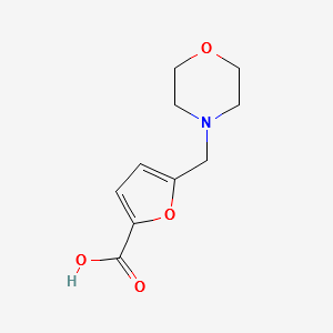5-MORPHOLIN-4-YLMETHYL-FURAN-2-CARBOXYLIC ACID structure, CAS 26095-36-3