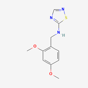 N-[(2,4-DIMETHOXYPHENYL)METHYL]-1,2,4-THIADIAZOL-5-AMINE structure, CAS 1063733-41-4