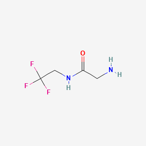2-amino-N-(2,2,2-trifluoroethyl)acetamide structure, CAS 359821-38-8