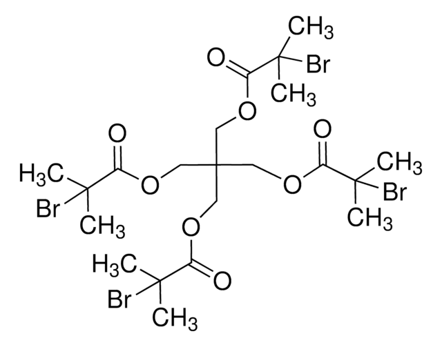 Pentaerythritol tetrakis(2-bromoisobutyrate) structure, CAS 243991-62-0