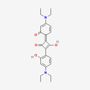 1,3-BIS(2-HYDROXY-4-DIETHYLAMINO-PHENYL)-2-OXO-CYCLOBUTENYLIUM-4-OLAT structure, CAS 68842-66-0