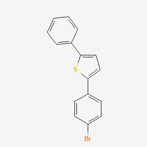 2-(4-Bromophenyl)-5-phenylthiophene structure, CAS 118621-30-0