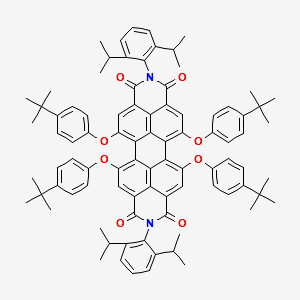 1,6,7,12-Tetrakis(4-tert-butylphenoxy)-N,N'-bis(2,6-diisopropylphenyl)-3,4,9,10-perylenetetracarboxylic DiiMide structure, CAS 112078-08-7