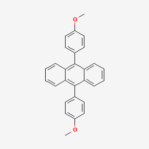 9,10-BIS(4-METHOXYPHENYL)ANTHRACENE structure, CAS 24672-76-2