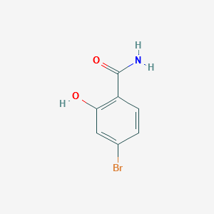 4-BROMO-2-HYDROXYBENZAMIDE structure, CAS 5428-40-0