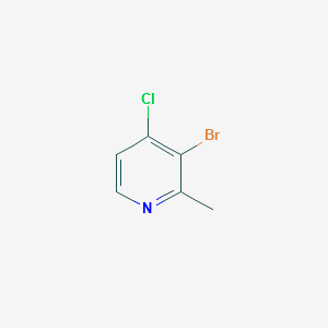 3-BROMO-4-CHLORO-2-METHYLPYRIDINE structure, CAS 1188023-70-2