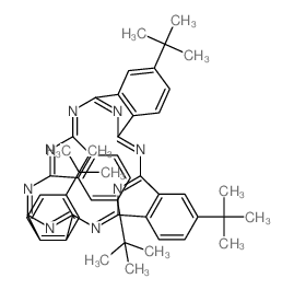 2,9,16,23-TETRA-TERT-BUTYL-29H,31H-PHTHALOCYANINE structure, CAS 35984-93-1