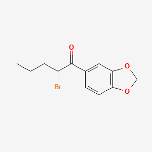 (+/-)-1-(1,3-Benzodioxol-5-yl)-2-broMo-1-pentanone structure, CAS 146721-06-4