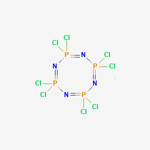 2,2,4,4,6,6,8,8-octachloro-2,2,4,4,6,6,8,8-octahydro-1,3,5,7,2,4,6,8-tetraazatetraphosphocine structure, CAS 2950-45-0