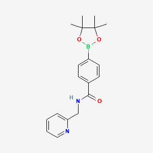 N-PYRIDIN-2-YLMETHYL-4-(4,4,5,5-TETRAMETHYL-[1,3,2]DIOXABOROLAN-2-YL)-BENZAMIDE structure, CAS 864754-23-4