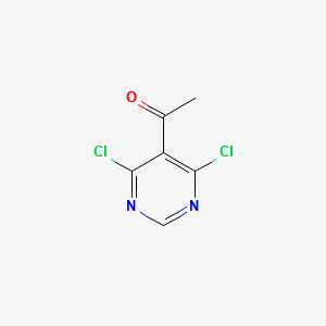 4,6-dichloro-5-acetylpyrimidine structure, CAS 60025-06-1