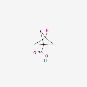 3-Fluorobicyclo[1.1.1]pentane-1-carboxylicacid structure, CAS 146038-53-1
