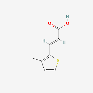 3-(3-methylthiophen-2-yl)prop-2-enoic acid structure, CAS 102696-70-8