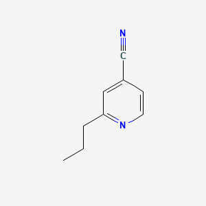 2-propylisonicotinonitrile structure, CAS 33744-19-3
