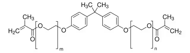 BISPHENOL A ETHOXYLATE DIMETHACRYLATE structure, CAS 41637-38-1