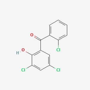 3,5,2'-Trichloro-2-hydroxy benzophenone structure, CAS 99585-49-6
