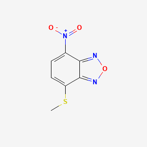 4-(Methylthio)-7-nitrobenzo[c][1,2,5]oxadiazole structure, CAS 2A-1191924
