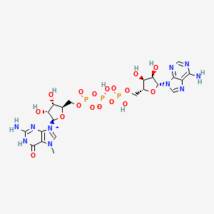 N7-methyl-Guanosine-5'-triphosphate-5'-Adenosine structure, CAS 62828-63-1